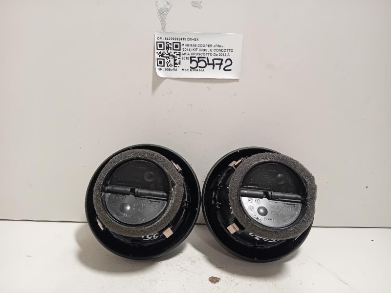 KIT Griglie Condotto ARIA Cruscotto 64229262413 DX+SX Mini MINI Cooper F56 2014
