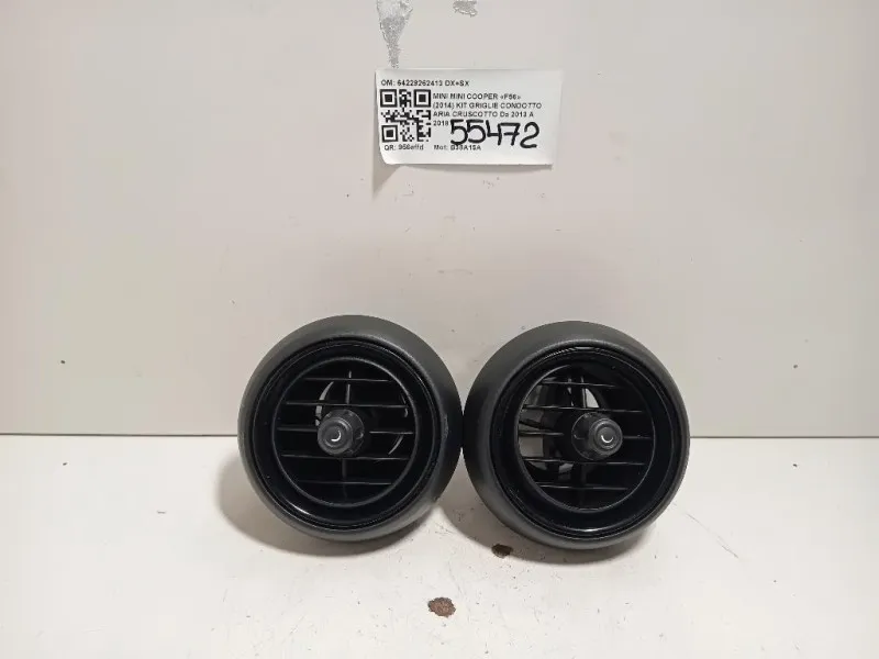 KIT Griglie Condotto ARIA Cruscotto 64229262413 DX+SX Mini MINI Cooper F56 2014