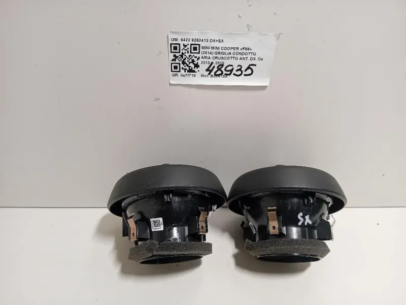 KIT Griglie Condotto ARIA Cruscotto 6422 9262413 DX+SX Mini MINI Cooper F56 2014