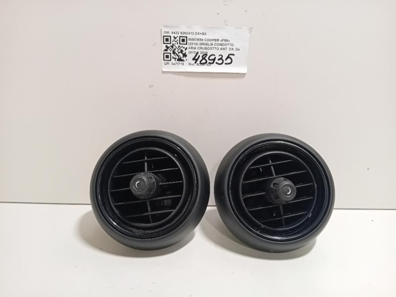 KIT Griglie Condotto ARIA Cruscotto 6422 9262413 DX+SX Mini MINI Cooper F56 2014