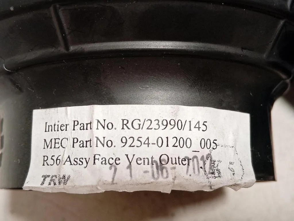 KIT Griglie Condotto ARIA Cruscotto 14482110 Mini MINI Cooper R56 2007