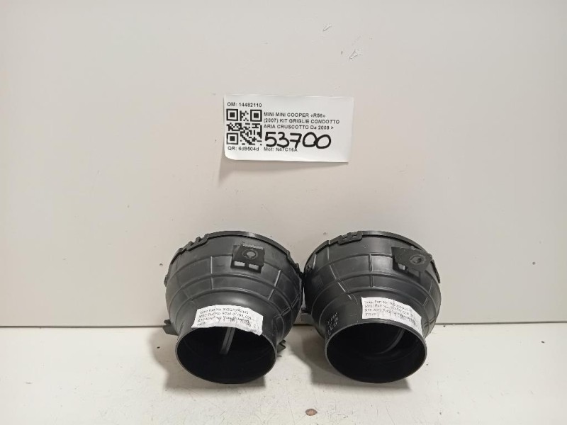 KIT Griglie Condotto ARIA Cruscotto 14482110 Mini MINI Cooper R56 2007