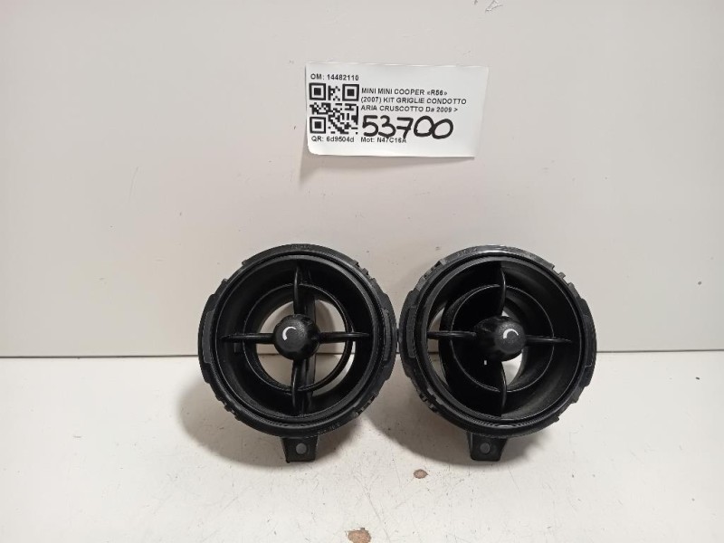 KIT Griglie Condotto ARIA Cruscotto 14482110 Mini MINI Cooper R56 2007