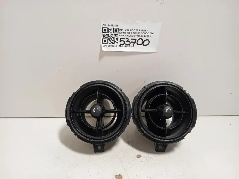 KIT Griglie Condotto ARIA Cruscotto 14482110 Mini MINI Cooper R56 2007