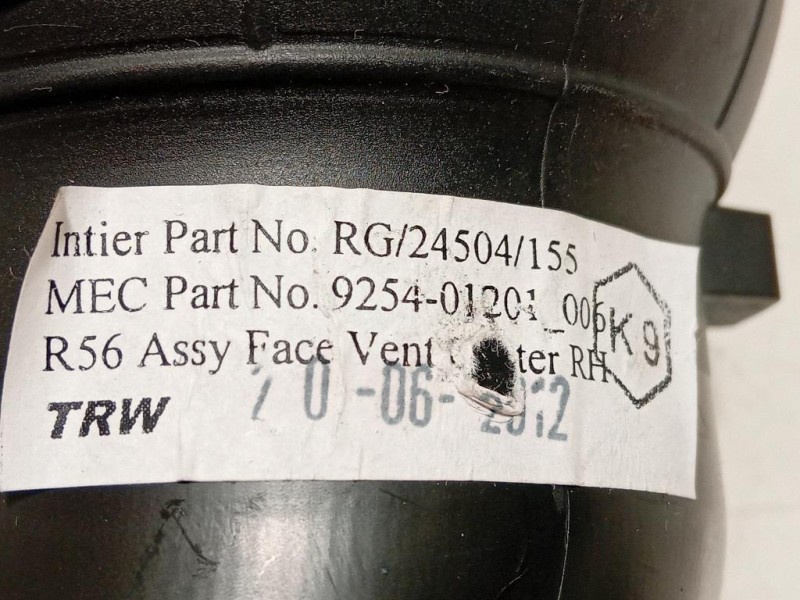 KIT Griglie Condotto ARIA Cruscotto 14482110 Mini MINI Cooper R56 2007