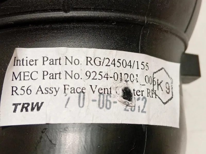 KIT Griglie Condotto ARIA Cruscotto 14482110 Mini MINI Cooper R56 2007