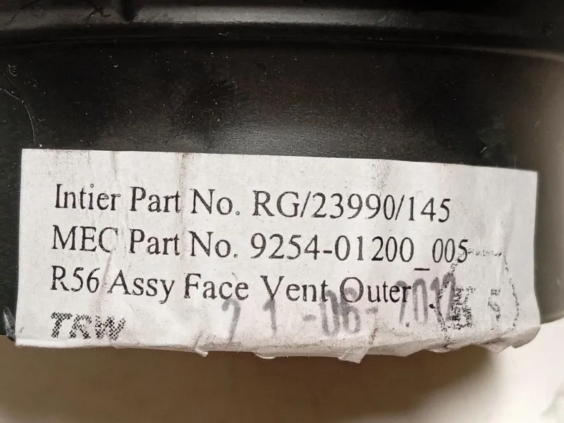 KIT Griglie Condotto ARIA Cruscotto 14482110 Mini MINI Cooper R56 2007