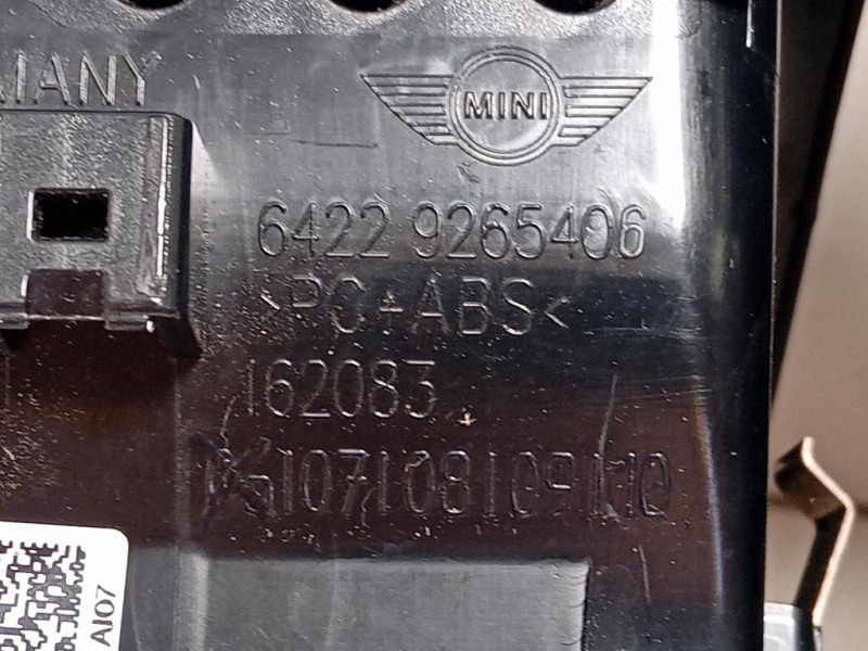 KIT Griglie Condotto ARIA Cruscotto 6422 9265405 Mini MINI ONE F55 2014