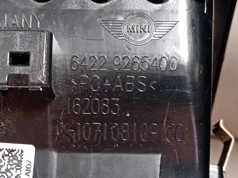 KIT Griglie Condotto ARIA Cruscotto 6422 9265405 Mini MINI ONE F55 2014