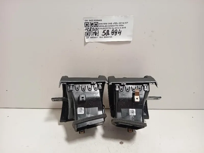 KIT Griglie Condotto ARIA Cruscotto 6422 9265405 Mini MINI ONE F55 2014