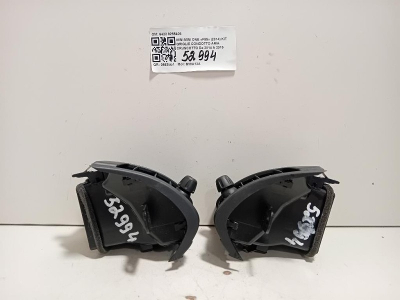 KIT Griglie Condotto ARIA Cruscotto 6422 9265405 Mini MINI ONE F55 2014