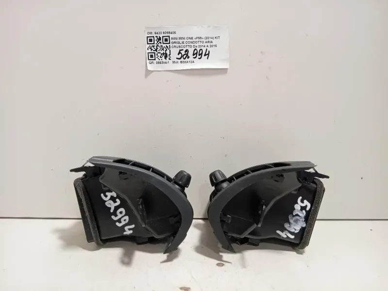 KIT Griglie Condotto ARIA Cruscotto 6422 9265405 Mini MINI ONE F55 2014