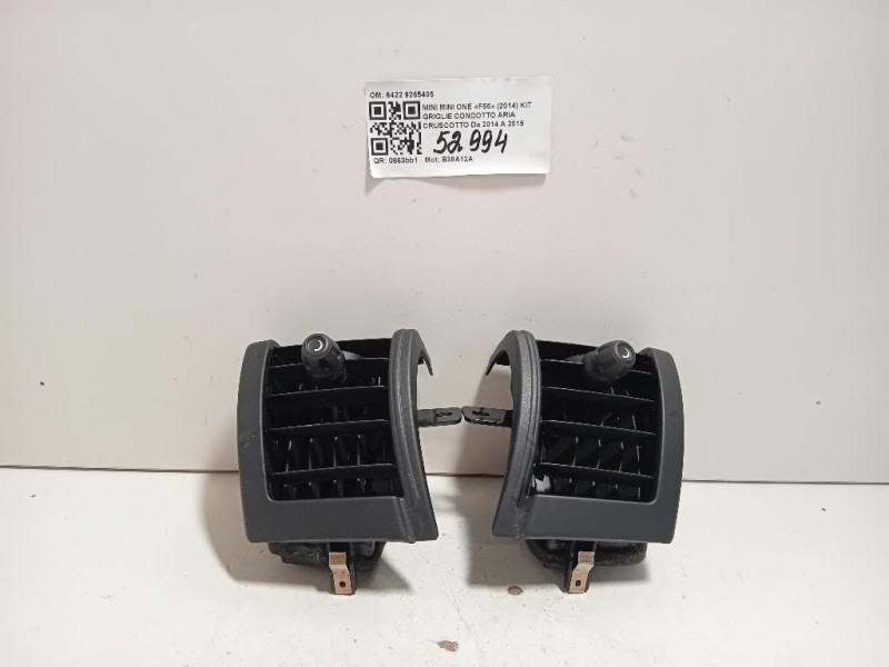 KIT Griglie Condotto ARIA Cruscotto 6422 9265405 Mini MINI ONE F55 2014