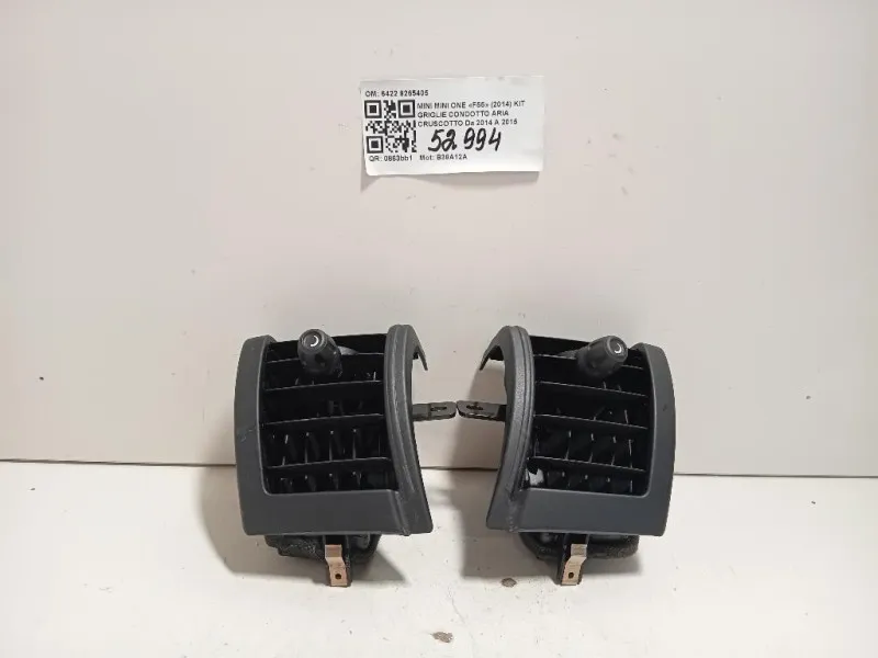 KIT Griglie Condotto ARIA Cruscotto 6422 9265405 Mini MINI ONE F55 2014
