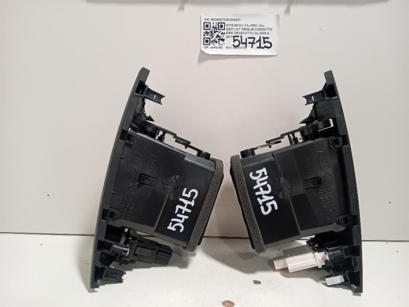 KIT Griglie Condotto ARIA Cruscotto 8030A0708030A087 Mitsubishi Pajero IV 2007