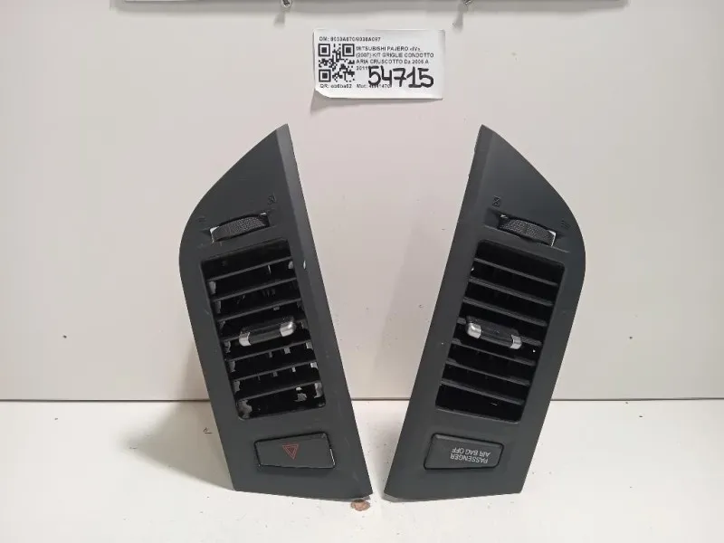 KIT Griglie Condotto ARIA Cruscotto 8030A0708030A087 Mitsubishi Pajero IV 2007