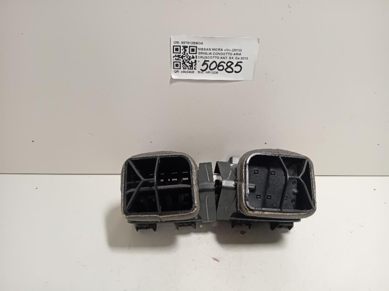 KIT Griglie Condotto ARIA Cruscotto 687513BBOA6873BBOA DX+SX Nissan Micra IV 2013