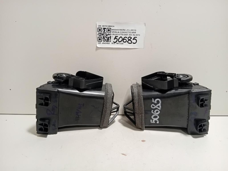 KIT Griglie Condotto ARIA Cruscotto 687513BBOA6873BBOA DX+SX Nissan Micra IV 2013