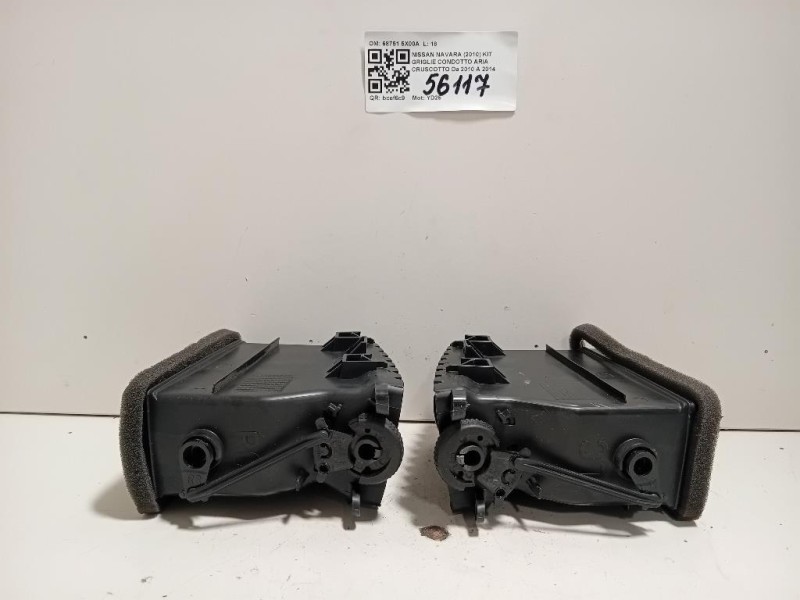 KIT Griglie Condotto ARIA Cruscotto 68751 5X00A Nissan Navara 2010