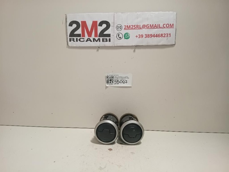 KIT Griglie Condotto ARIA Cruscotto 68760JD10A DX+SX Nissan Qashqai I 2010