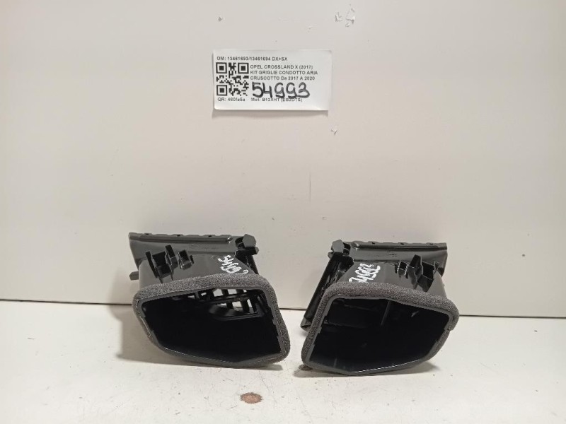 KIT Griglie Condotto ARIA Cruscotto 1346169313461694 DX+SX Opel Crossland X 2017