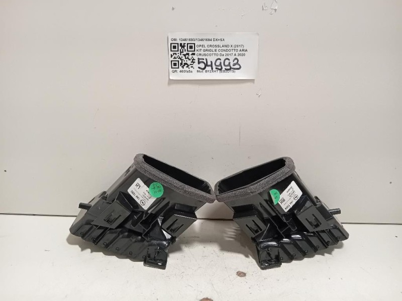 KIT Griglie Condotto ARIA Cruscotto 1346169313461694 DX+SX Opel Crossland X 2017