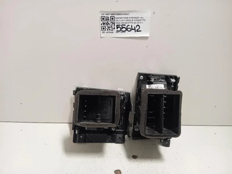 KIT Griglie Condotto ARIA Cruscotto 6961-340016963A-34001 Ssangyong Korando III 2011