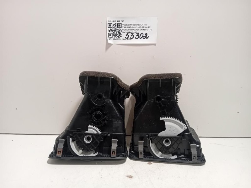KIT Griglie Condotto ARIA Cruscotto 5K0 819 710 Volkswagen GOLF V Variant 2007