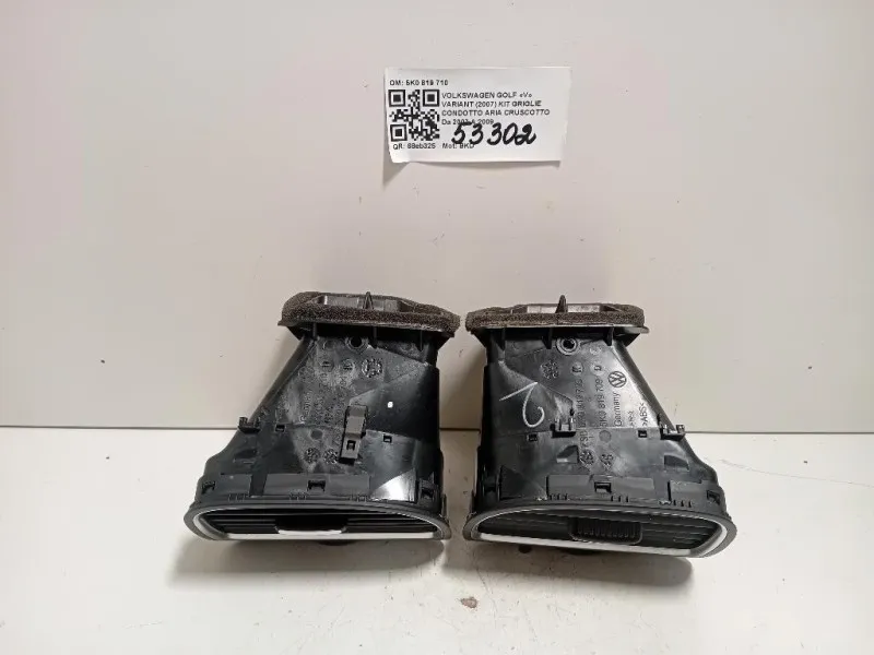 KIT Griglie Condotto ARIA Cruscotto 5K0 819 710 Volkswagen GOLF V Variant 2007