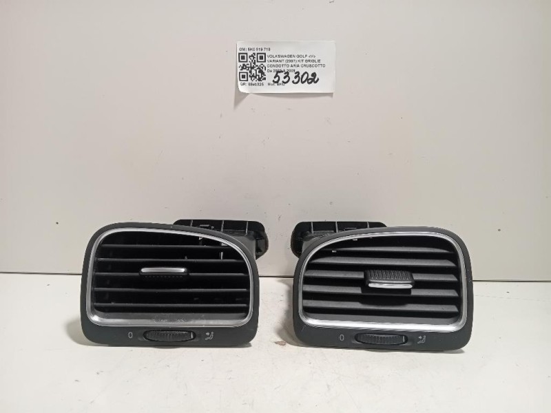 KIT Griglie Condotto ARIA Cruscotto 5K0 819 710 Volkswagen GOLF V Variant 2007