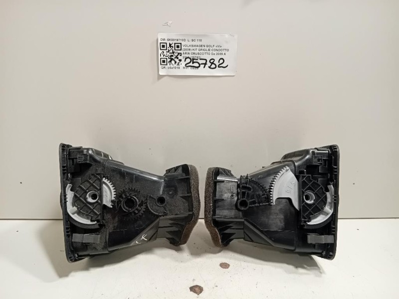 KIT Griglie Condotto ARIA Cruscotto 5K0819710D Volkswagen GOLF VI 2009