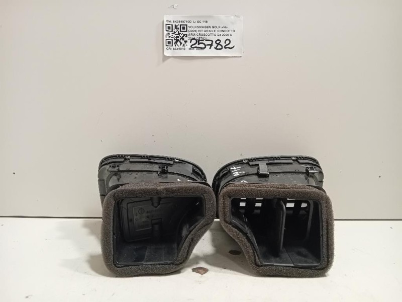 KIT Griglie Condotto ARIA Cruscotto 5K0819710D Volkswagen GOLF VI 2009
