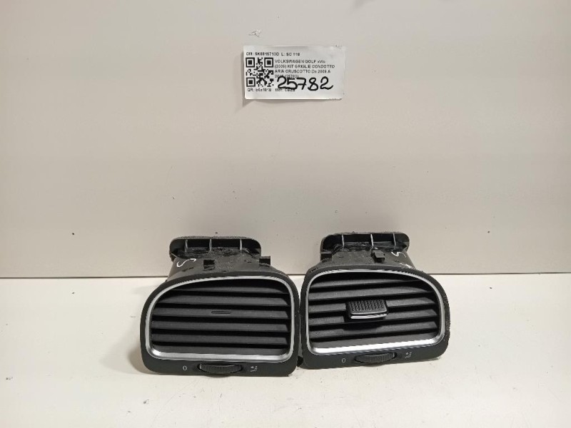 KIT Griglie Condotto ARIA Cruscotto 5K0819710D Volkswagen GOLF VI 2009