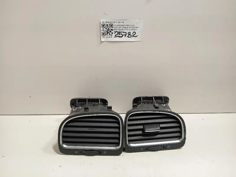 KIT Griglie Condotto ARIA Cruscotto 5K0819710D Volkswagen GOLF VI 2009
