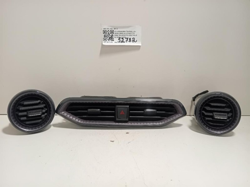 KIT Griglie Condotto ARIA Cruscotto 8F0 820 951 D Volkswagen Touran III 2010