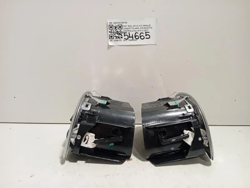 KIT Griglie Condotto ARIA Cruscotto Centrale 226740226739 Fiat 500L 2013