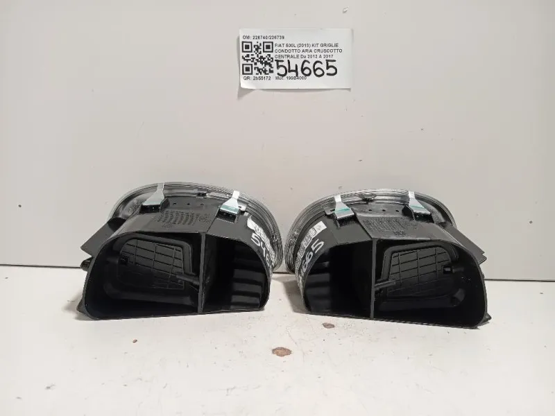 KIT Griglie Condotto ARIA Cruscotto Centrale 226740226739 Fiat 500L 2013