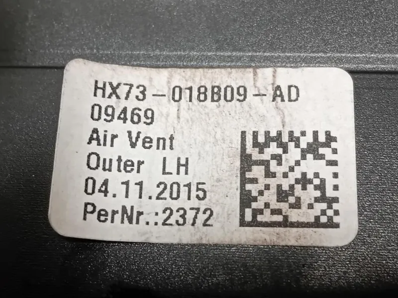 KIT Griglie Condotto ARIA Cruscotto Centrale GX73-018B09 DX+SX Jaguar XE 2015