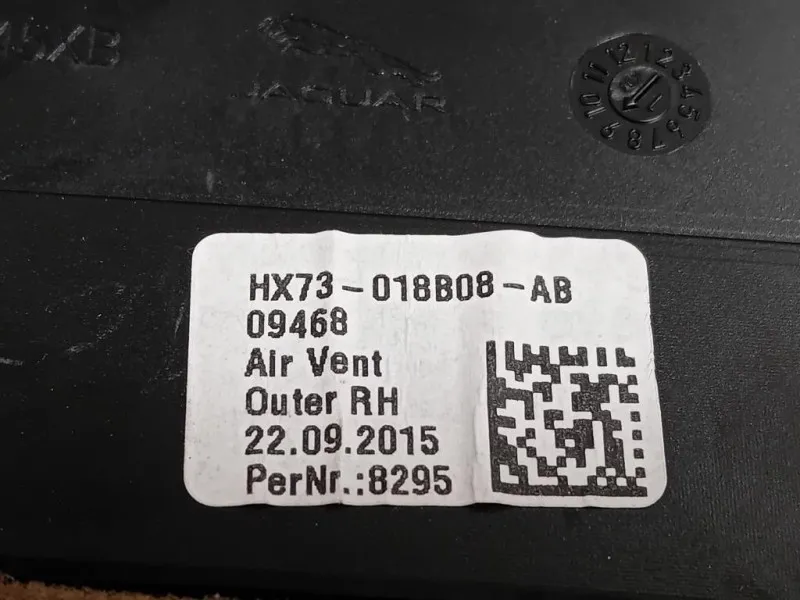 KIT Griglie Condotto ARIA Cruscotto Centrale GX73-018B09 DX+SX Jaguar XE 2015