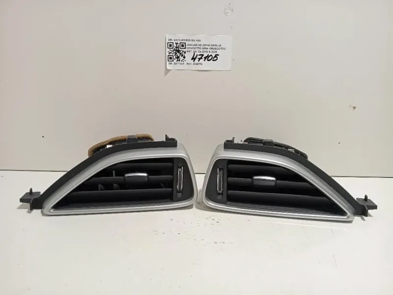 KIT Griglie Condotto ARIA Cruscotto Centrale GX73-018B09 DX+SX Jaguar XE 2015