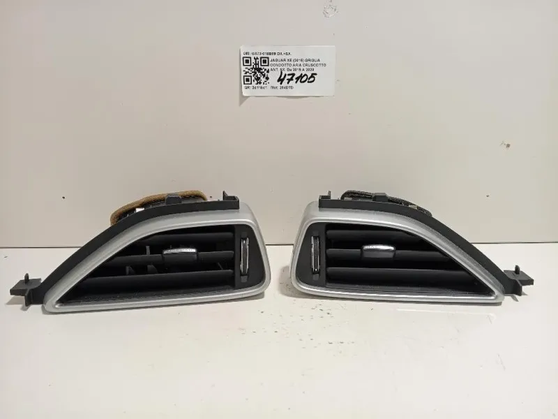 KIT Griglie Condotto ARIA Cruscotto Centrale GX73-018B09 DX+SX Jaguar XE 2015