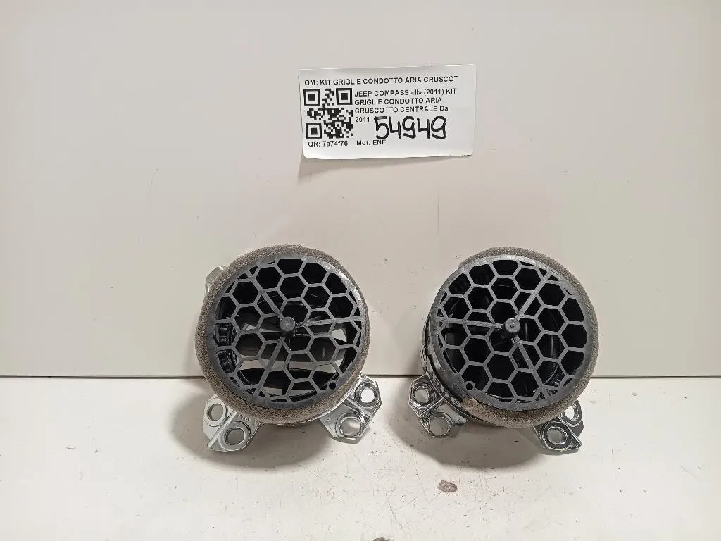 KIT Griglie Condotto ARIA Cruscotto Centrale KIT GRIGLIE CONDOTTO ARIA CRUSCOTTO CENTRALE Jeep Compass II 2011