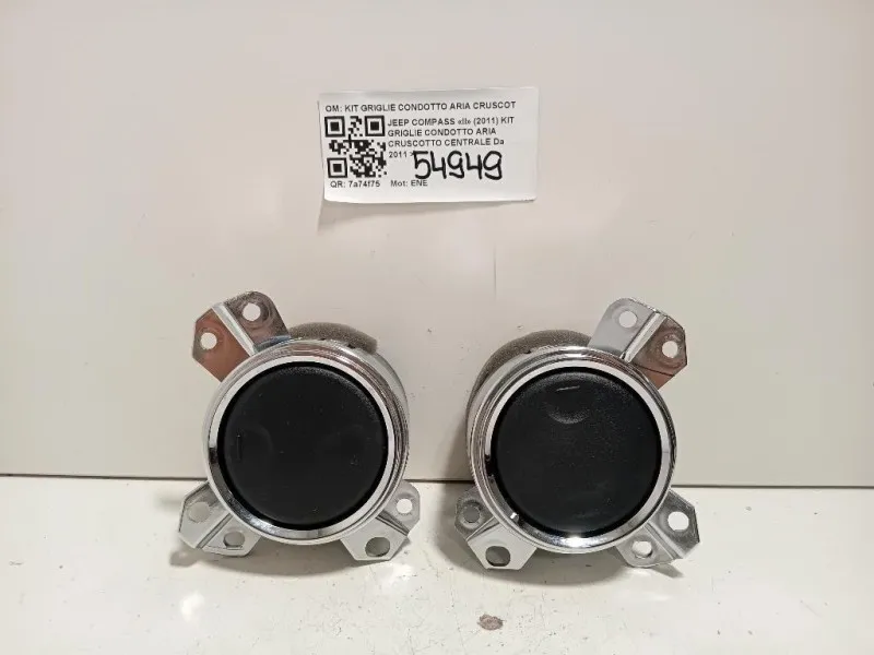 KIT Griglie Condotto ARIA Cruscotto Centrale KIT GRIGLIE CONDOTTO ARIA CRUSCOTTO CENTRALE Jeep Compass II 2011