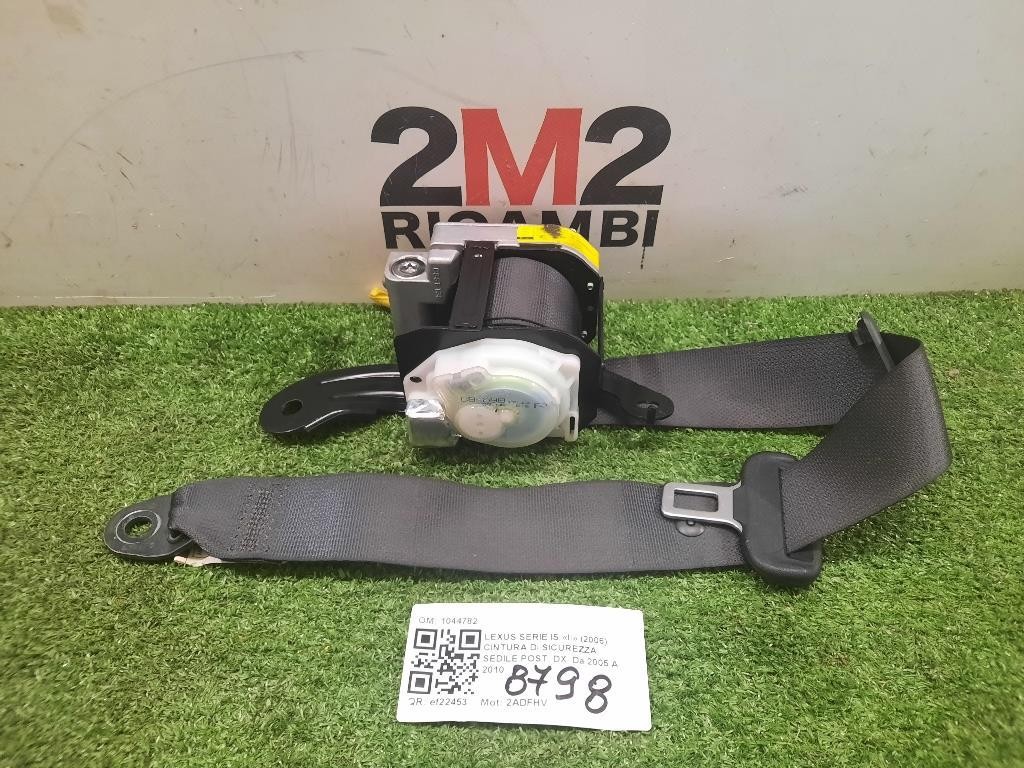 Cintura DI Sicurezza Sedile POST DX 1044782 Lexus Serie IS II 2006