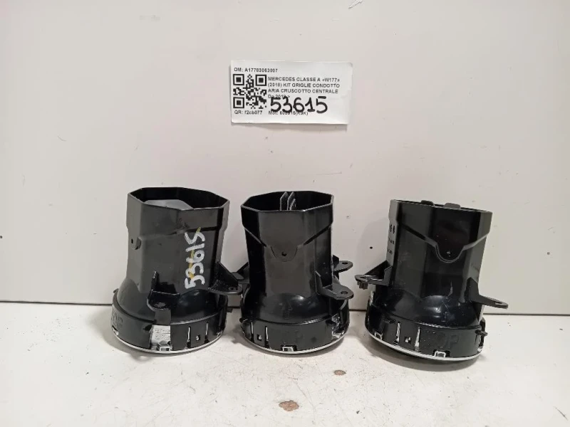 KIT Griglie Condotto ARIA Cruscotto Centrale A17783063007 Mercedes Classe A W177 2018