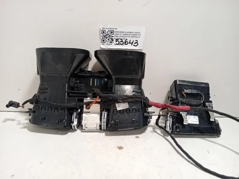 KIT Griglie Condotto ARIA Cruscotto Centrale A2128303154 Mercedes Classe E W212 2009