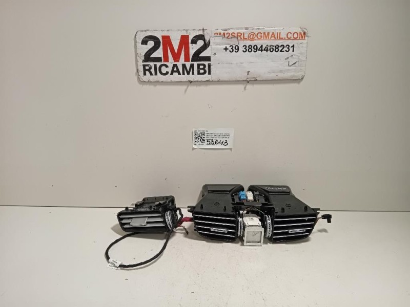 KIT Griglie Condotto ARIA Cruscotto Centrale A2128303154 Mercedes Classe E W212 2009