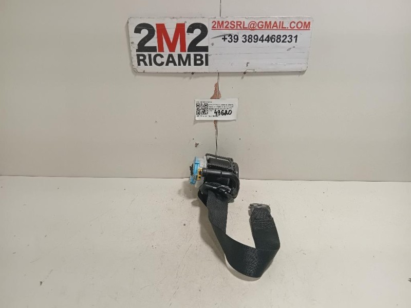 Cintura DI Sicurezza Sedile POST DX 307262199228 Mercedes Classe B W246 2012