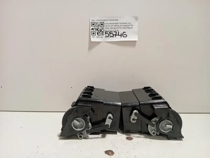 KIT Griglie Condotto ARIA Cruscotto Centrale 1T1819728G1T1819728G Volkswagen Touran III 2010