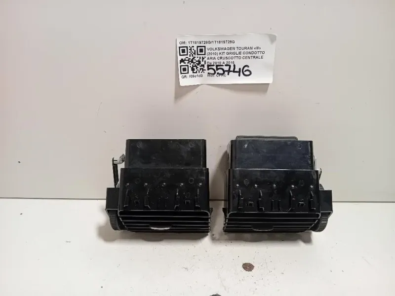 KIT Griglie Condotto ARIA Cruscotto Centrale 1T1819728G1T1819728G Volkswagen Touran III 2010